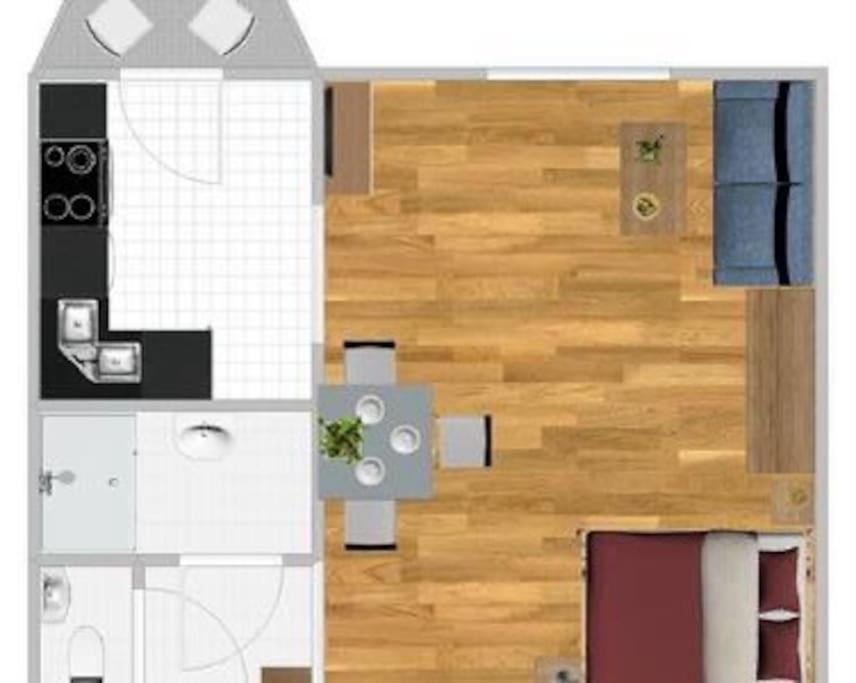 Apartment Beautiful & Peaceful With Cute Balcony Prag